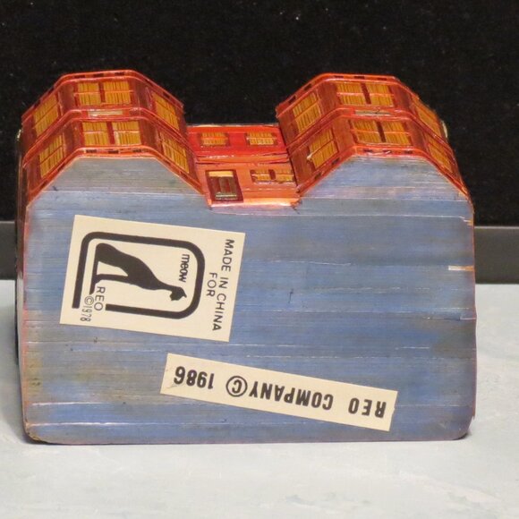 Vintage Miniature Wheat Stalk Trinket Box House - Picture 7 of 9